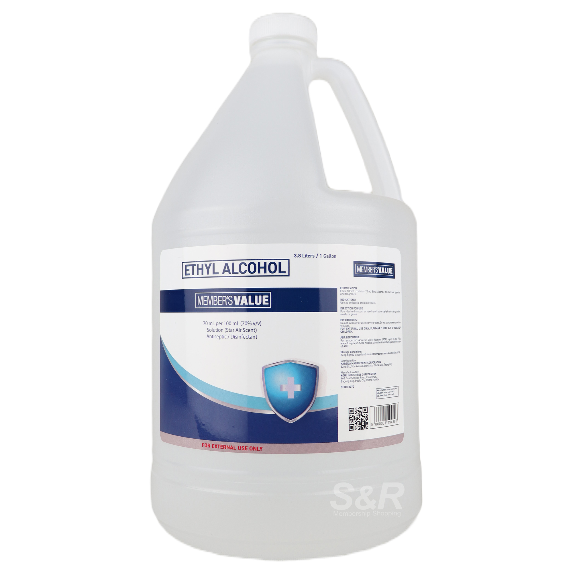 Member's Value 70% Ethyl Alcohol 1gal Member's Value 70% Ethyl Alcohol 1gal